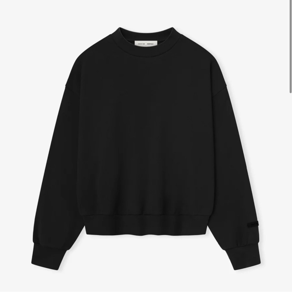 Fear of God Black Classic Fleece Crewneck